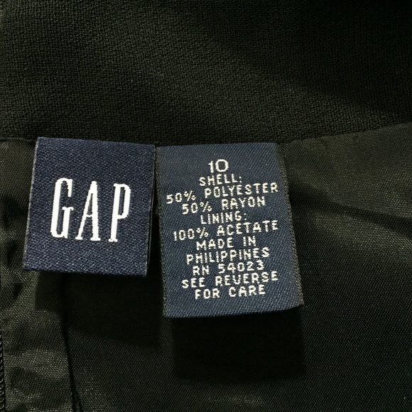 Black GAP size 10 skirt with front slit Career - Picture 4 of 6